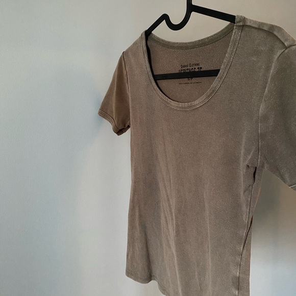 BROWN CROPPED T-SHIRT: From Garage - Picture 2 of 4